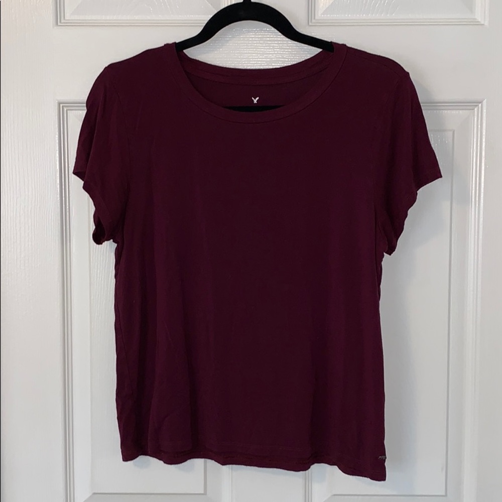 Burgundy t-shirt